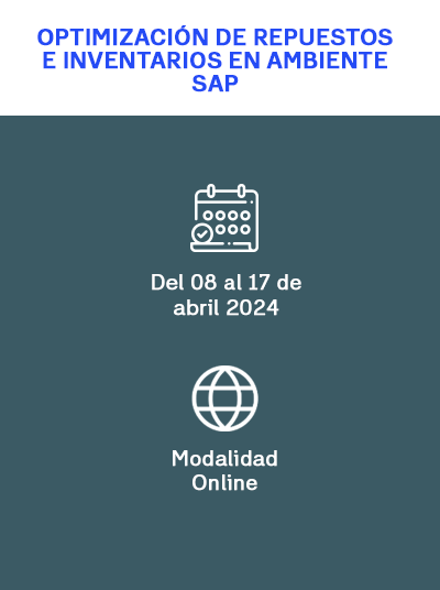 Optimización de repuestos e inventarios en ambiente SAP