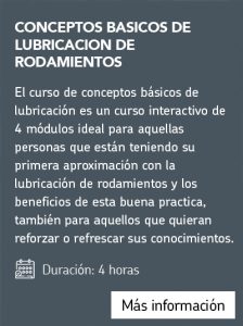 Conceptos básicos de lubricación de rodamientos