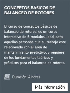 Conceptos básicos de balanceo de rotores