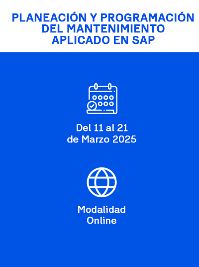 Planeación y programación del mantenimiento aplicado en SAP